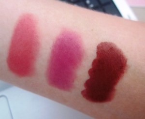 lancome rouge in love swatches
