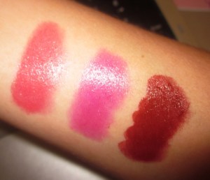 lancome rouge in love swatches