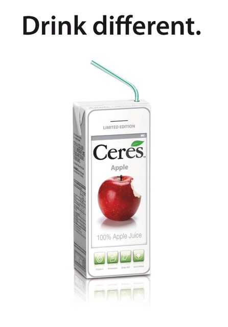 Cere's new limited edition Apple-inspired apple juice.