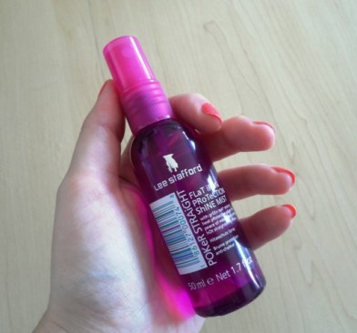 How cute is the li'l hot iron protection spray? Fit's in the palm of my hand.
