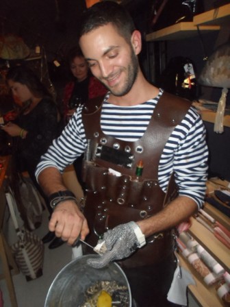 They had a dashing young oyster shucker on site. Day. Made.