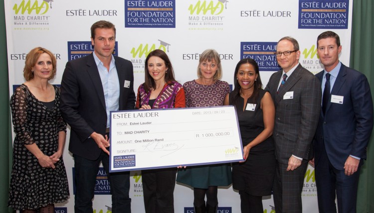 The Lauder group and a very chuffed Mr Neethling