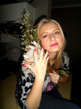 Posing it up with my protea, yo.