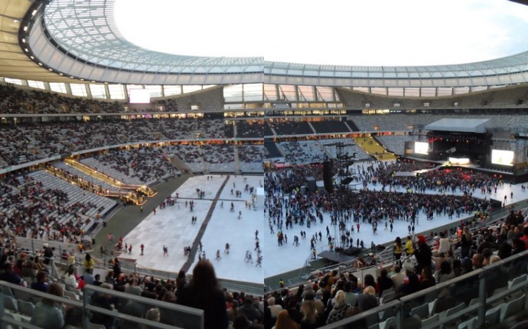 The stadium pre-show.