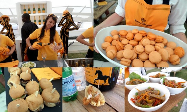 See how the calamari (bottom middle) has a little horsie on a stick in it? Love that!