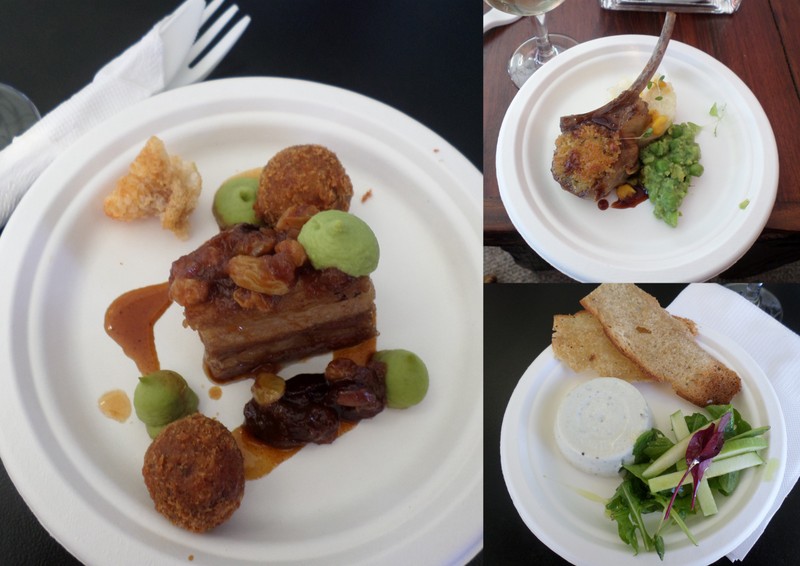 Pork belly on the left 