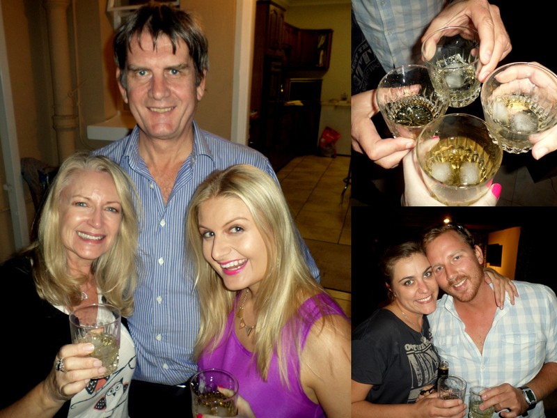 Ma, Pa, ek, Gaylord and her mooi new man toy. 