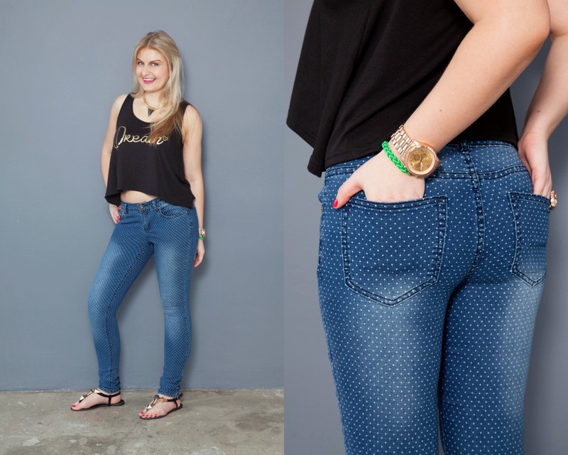 These Kelso darlings have li'l polka dots on them which lends them a fun, uber casual feeling.