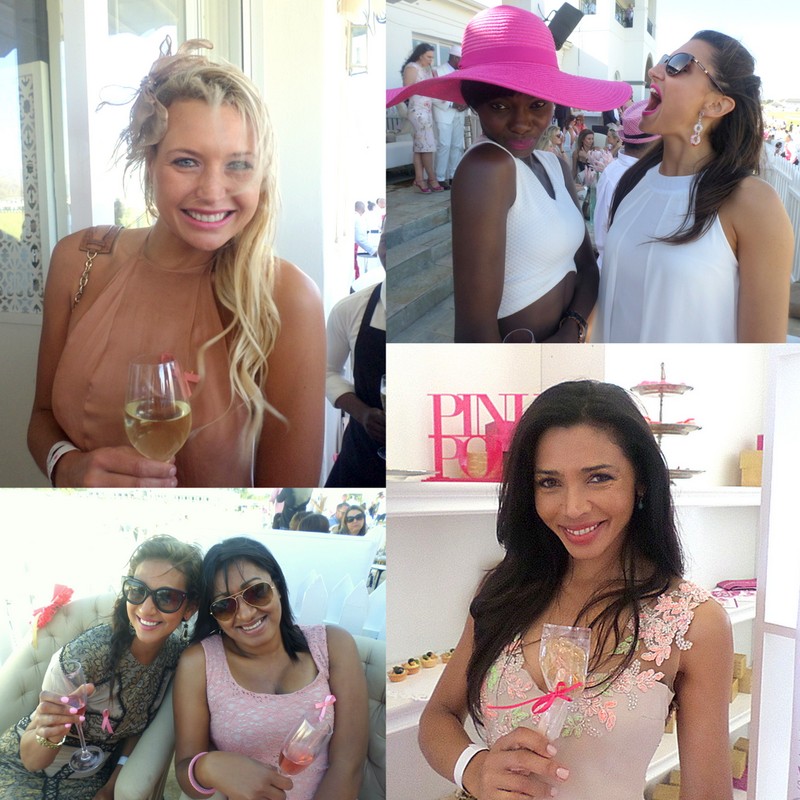 Clockwise: Surfer girl Roxy Louw, Elizabeth Arden spokesmodel Adeola Ariya and the brand's communications manager Alice Cardarelli, actress Natalie Becker and TV's Tanya Neft and Fairlady PR Roxanne Cloete. 