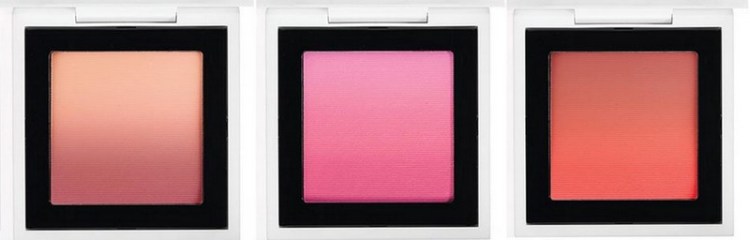 Up top you're looking at Blush Ombre in Azalea Blossom and down below is Ripe Peach (OMG, I want you with the passion of a thousand fiery red lippies) on the left and Kindergarten Red (which looks more coral to me) on the right. Each shade is R600 a pop. 