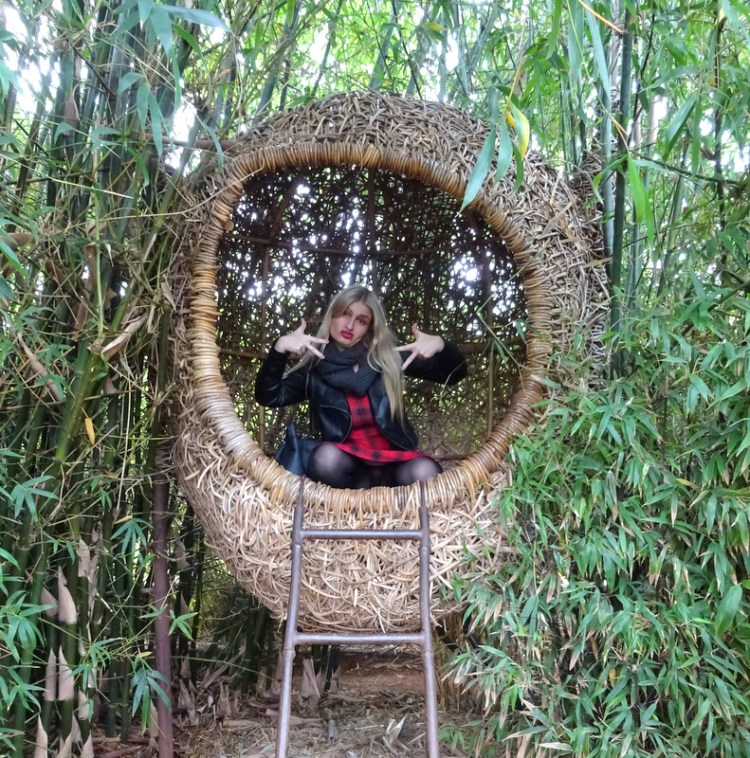 Feathering my nest. Pic courtesy of Karisa.