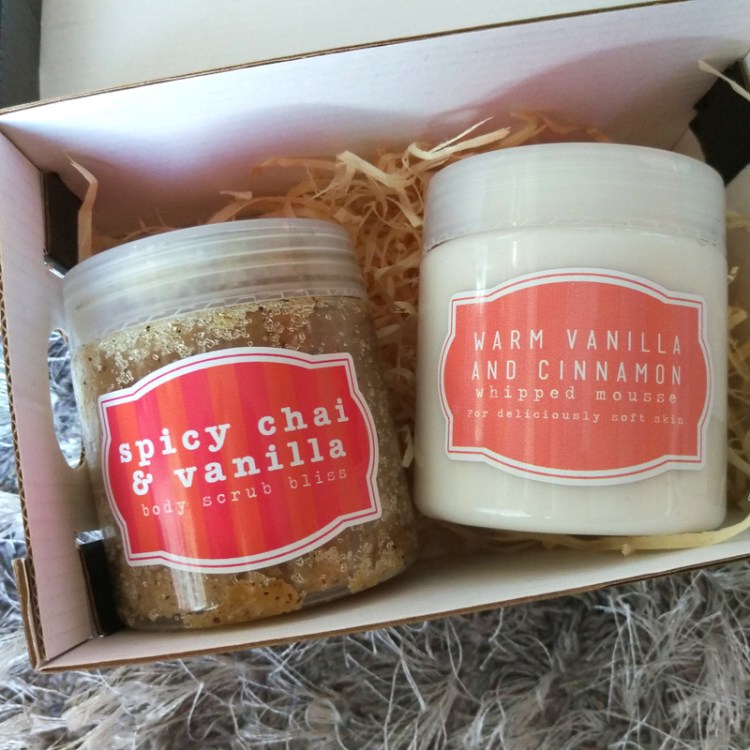 Hey Gorgeous Spicy Chai & Vanilla body scrub and