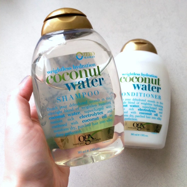 OGX Coconut Water shampoo and conditioner