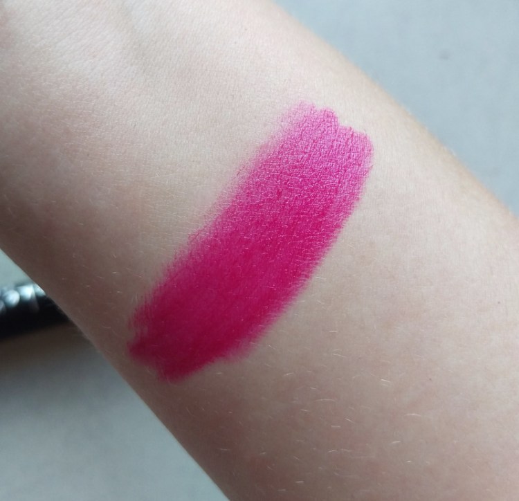 This shade's called Scarlett Berry and it feels nice and hydrating on your lips.