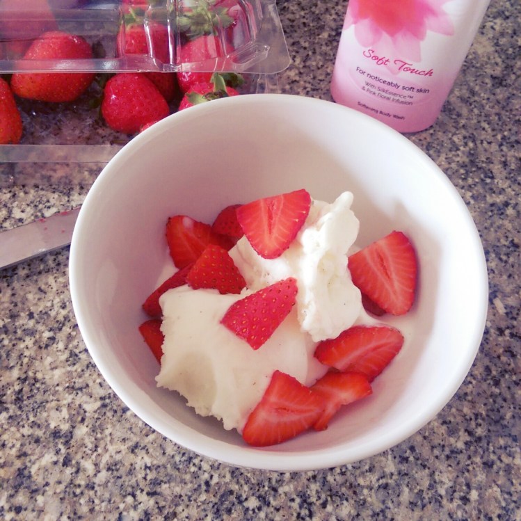 To serve, add a generous squeeze of Lux Soft Touch shower gel ... KIDDING!