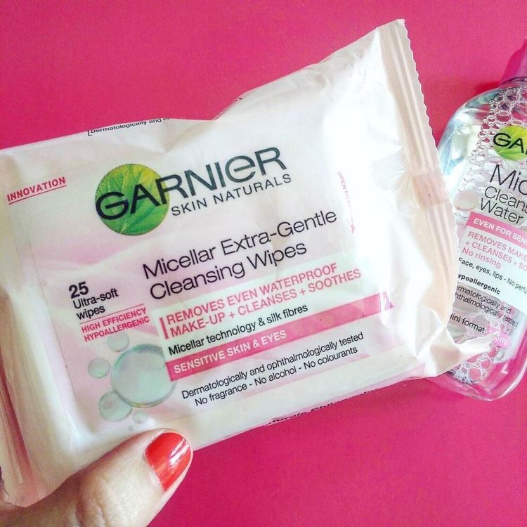 Garnier Extra Gentle Micellar cleansing wipes