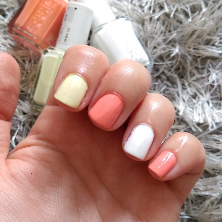 From left to right: Chillato, Peach Side Babe, Private Weekend and Peach Side Babe once more.