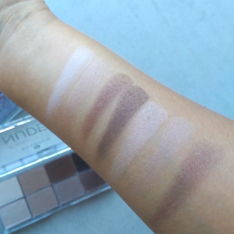 Essence All About Nudes eye shadow palette swatches
