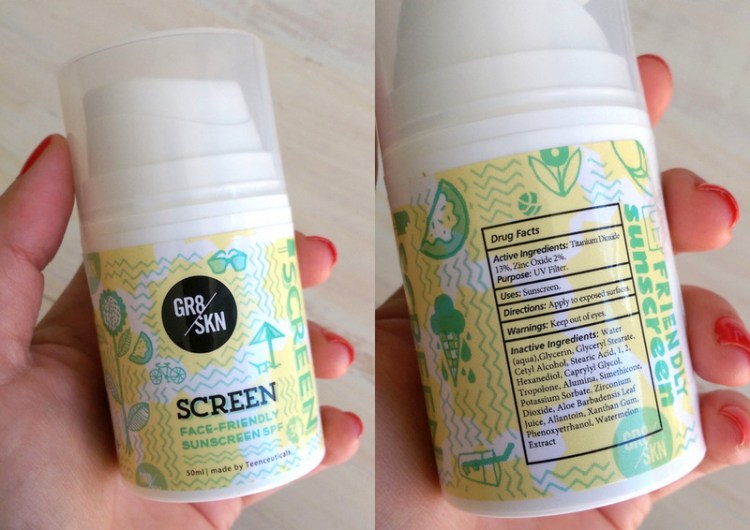 It's made using zinc oxide and titanium dioxide so it's 'chemical-free' and contains soothing allantoin and aloe leaf juice.