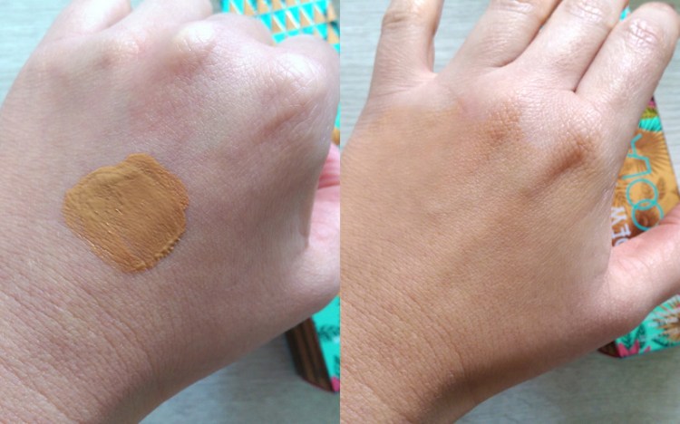 Zombie hand on the left, living flesh on the right.