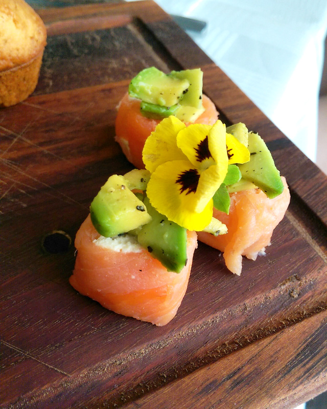 The salmon roulade was lovely...