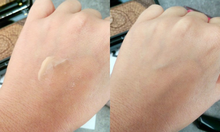 Dolloped on the left, spread out on the right. Click on this pic to enlarge it and improve the quality. 