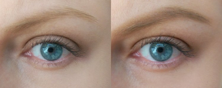 You'll see it fills in but doesn't darken my brow as the colour's a perfect match.